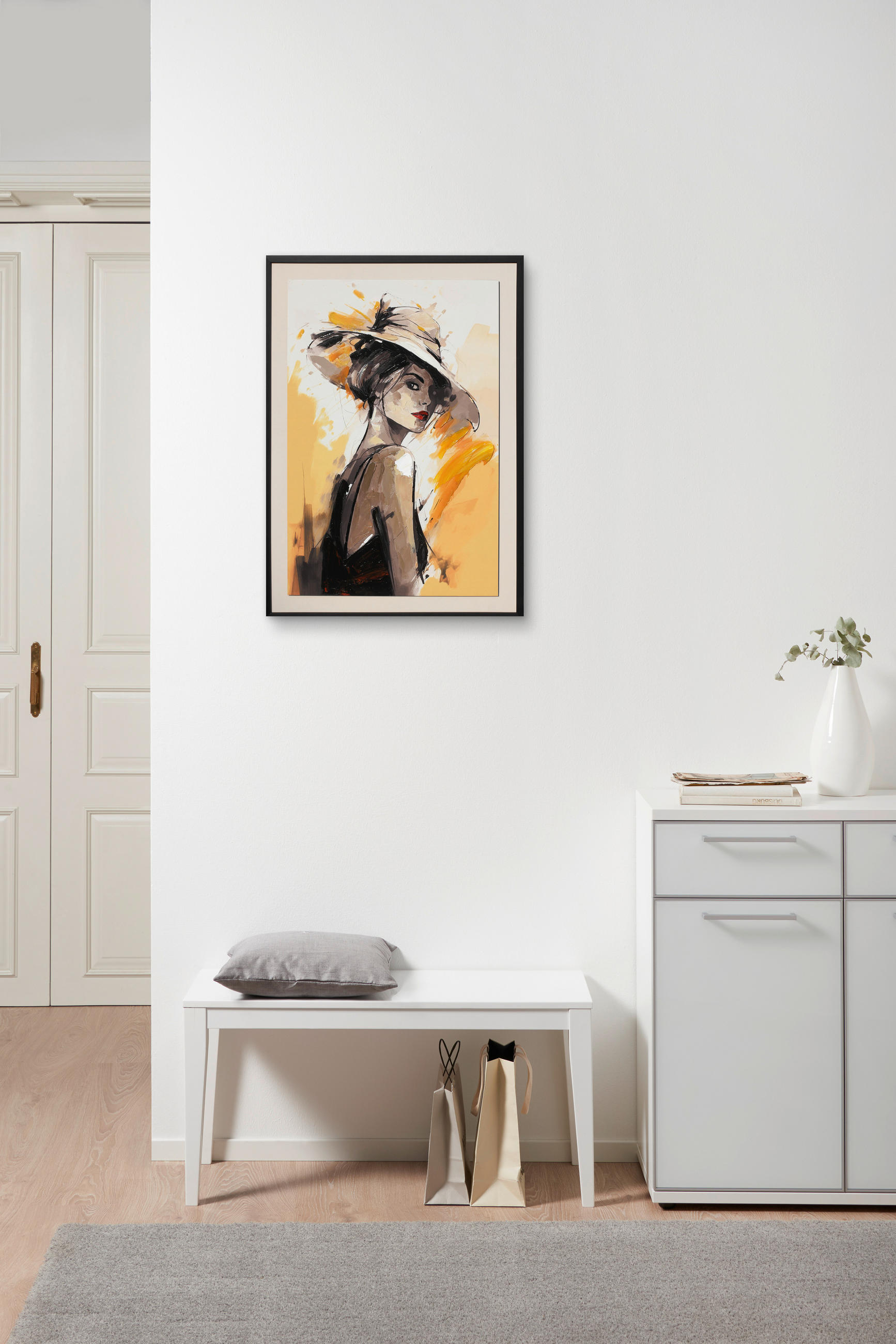 KUNSTDRUCK 50/70 cm - Multicolor/Schwarz, Trend, Holzwerkstoff/Kunststoff (50/70cm) - Monee