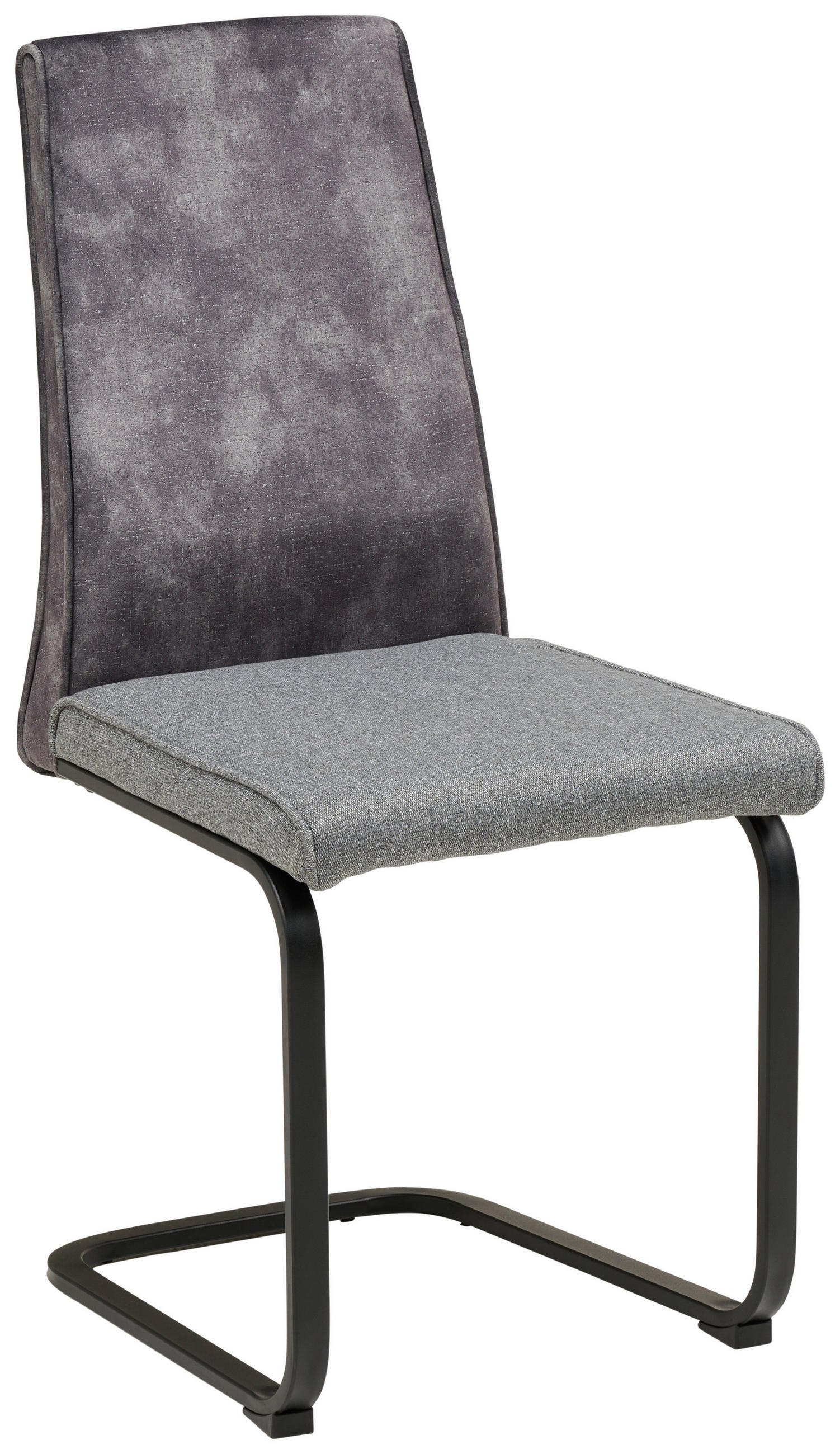 Schwingstuhl Rab Dunkelgrau Eisen Schwarz, B: 46 cm