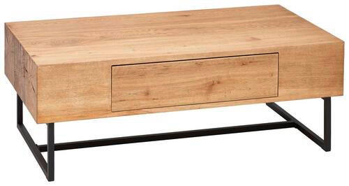 COUCHTISCH in Holz, Holzwerkstoff 110/59,5/40 cm  - Eichefarben/Schwarz, Design, Holz/Holzwerkstoff (110/59,5/40cm) - Novel
