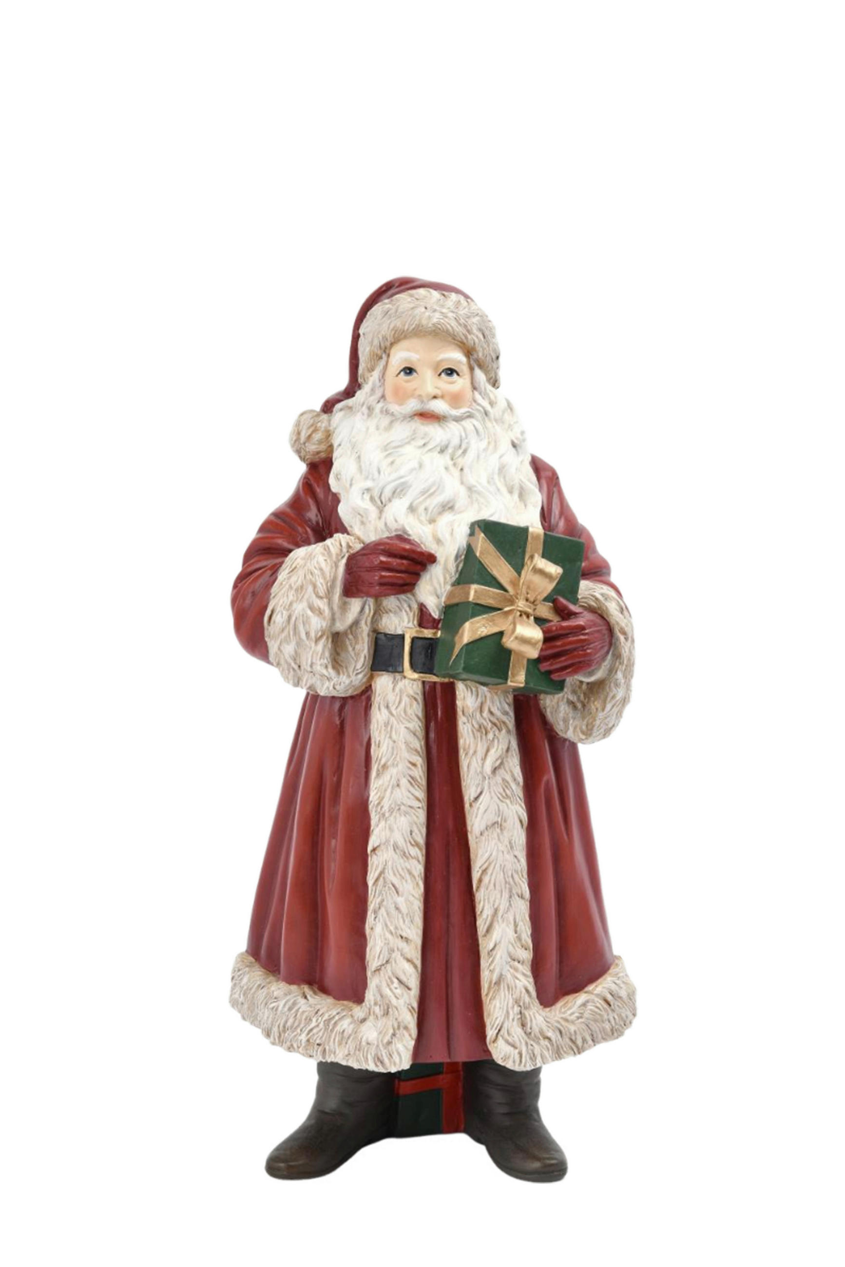 WEIHNACHTSMANN  - Rot/Goldfarben, KONVENTIONELL, Kunststoff (14,5/30,5/12,6cm) - X-Mas