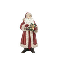 WEIHNACHTSMANN  - Rot/Goldfarben, KONVENTIONELL, Kunststoff (14,5/30,5/12,6cm) - X-Mas