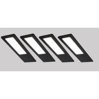 UNTERBAULEUCHTEN-SET 6/0,5/19 cm   - Schwarz, Basics, Metall (6/0,5/19cm)
