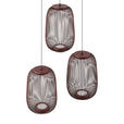 LED-HÄNGELEUCHTE Cage 40/50-150 cm  - Kupferfarben, Design, Kunststoff/Metall (40/50-150cm) - Dieter Knoll
