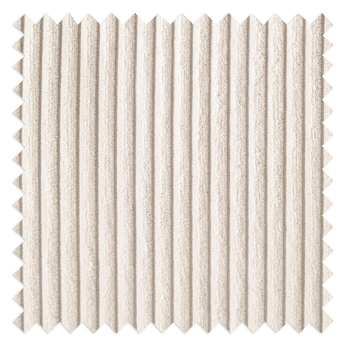 ECKSOFA Creme Cord Rücken echt  - Creme/Schwarz, Design, Textil/Metall (166/238cm) - Livetastic