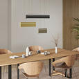 LED-HÄNGELEUCHTE 95/15/120 cm  - Goldfarben/Schwarz, Design, Kunststoff/Metall (95/15/120cm) - Dieter Knoll