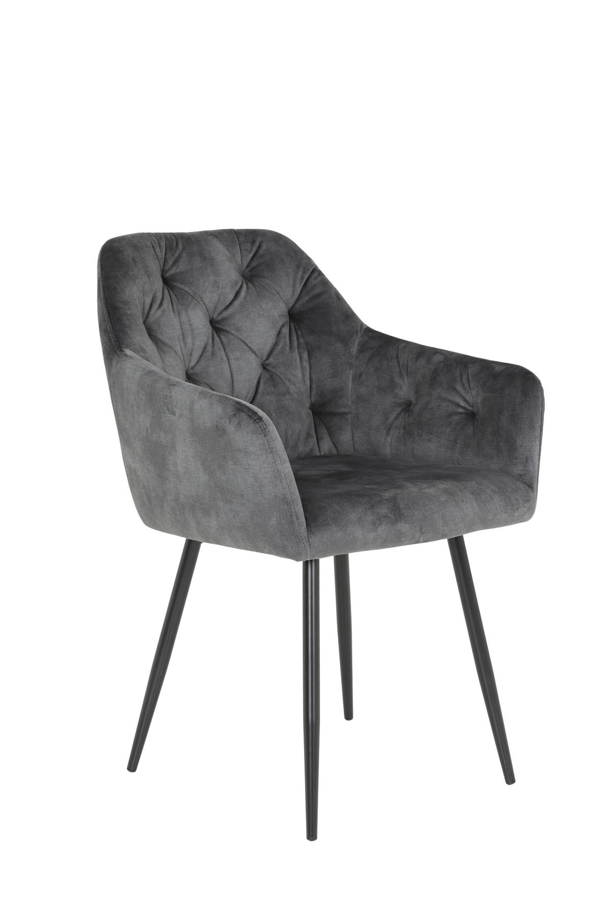 TISCHGRUPPE   - Anthrazit, MODERN, Textil/Metall (140/76/90cm) - P & B