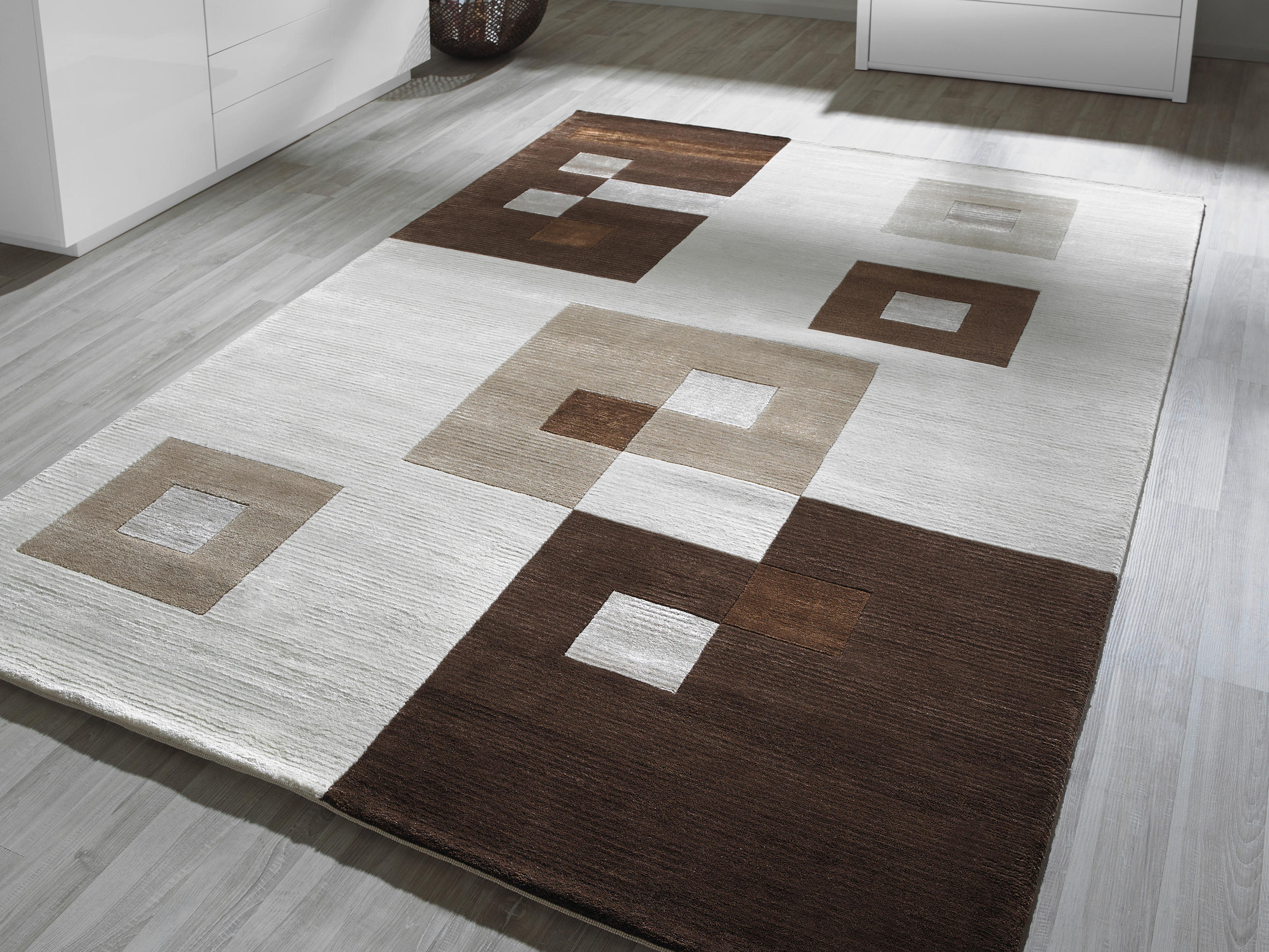 ORIENTALISK MATTA 120/180 cm Alkatif Modern  - brun/naturfärgad, Klassisk, textil (120/180cm) - Cazaris