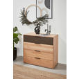 KOMMODE  in 91,5/84,7/44,2 cm  - Dunkelbraun/Erlefarben, Natur, Glas/Holz (91,5/84,7/44,2cm) - Valnatura