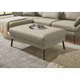 ECKSOFA  in Flachgewebe Beige  175-224/255-365 cm  - Beige/Schwarz, Design, Textil/Metall (175-224/255-365cm) - Dieter Knoll