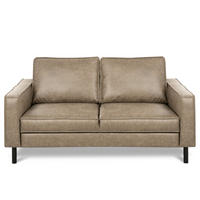 DVOSJED tekstil, koža  svijetlo siva    - svijetlo siva, Design, koža/tekstil (148/85/92cm) - Livetastic