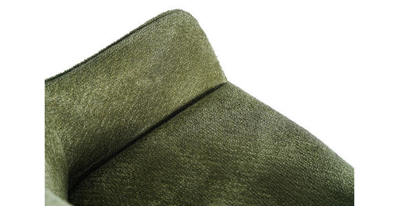 ARMLEHNSTUHL  Stoffauswahl, Sitzfläche 360° drehbar, inklusive Armlehnen Webstoff  - Schwarz/Grün, Design, Textil/Metall (64/88/60cm) - Novel