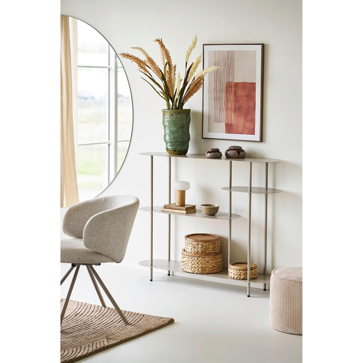 REGAL Greige  - Greige, Design, Metall (118/97/31cm) - MID.YOU