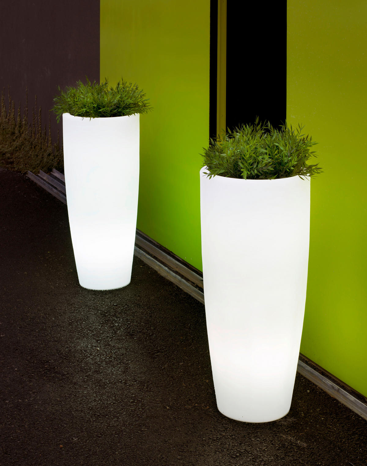 AUßENSTEHLEUCHTE - Weiß, Design, Kunststoff (40/90/40cm) - New Garden