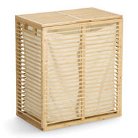 WÄSCHESAMMLER - Naturfarben, Basics, Holz (53,5/33/61cm) - Zeller Present