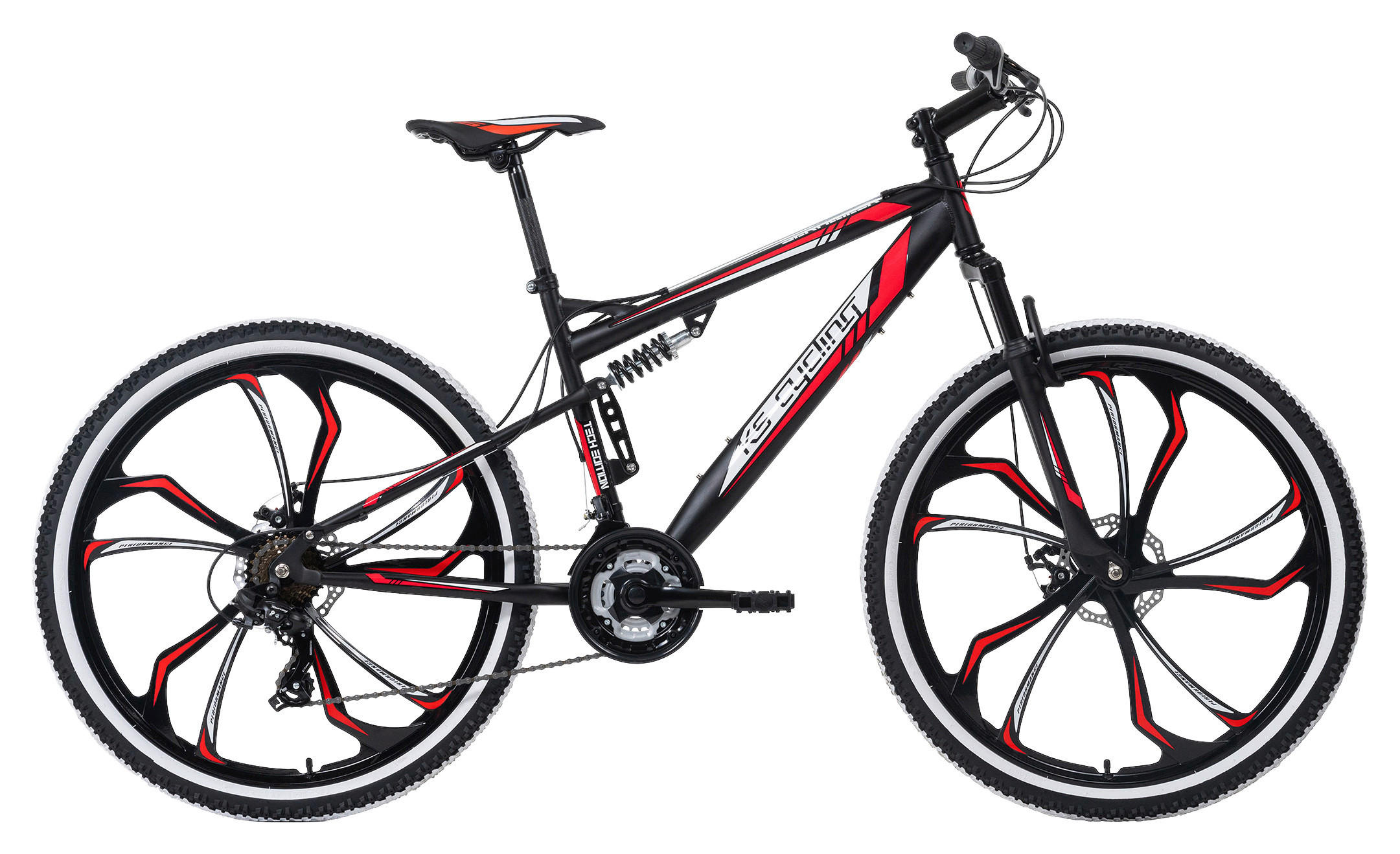 MOUNTAINBIKE 27,5 Zoll  - Rot/Schwarz, Basics, Metall (139/80/21cm) - Atrigo