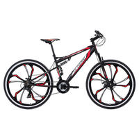 MOUNTAINBIKE 27,5 Zoll  - Rot/Schwarz, Basics, Metall (139/80/21cm) - Atrigo