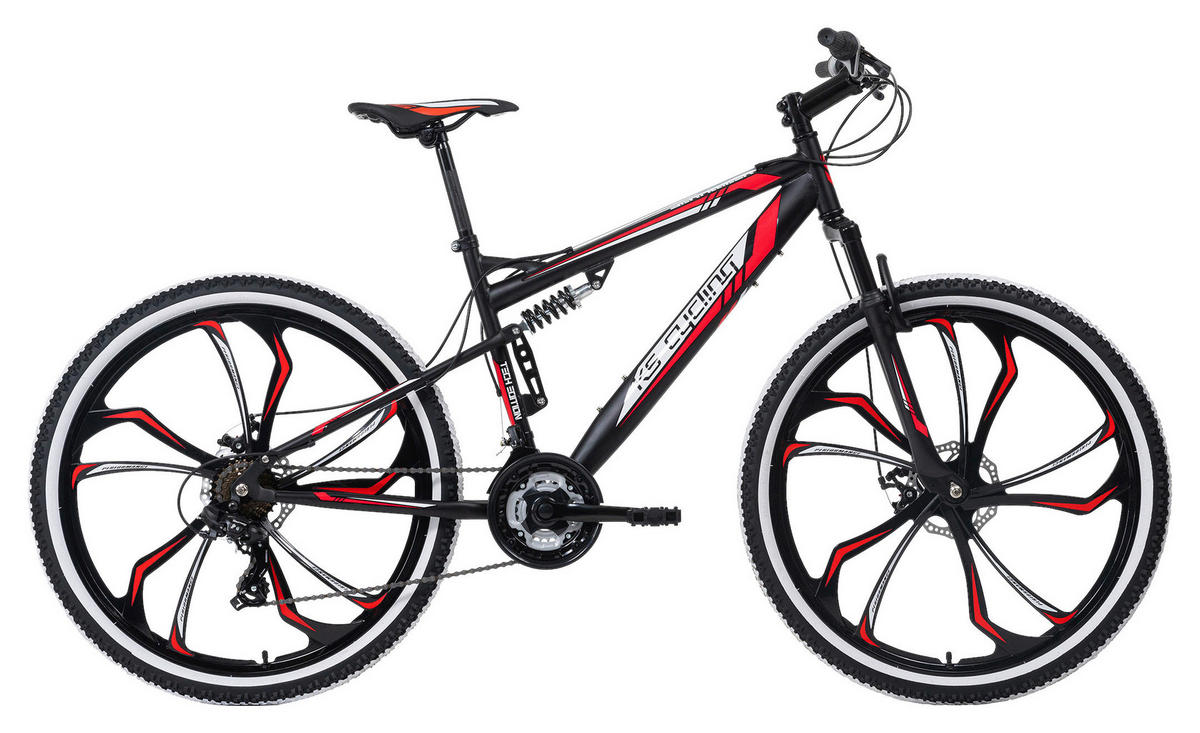 MOUNTAINBIKE 27,5 Zoll  - Rot/Schwarz, Basics, Metall (139/80/21cm) - Atrigo