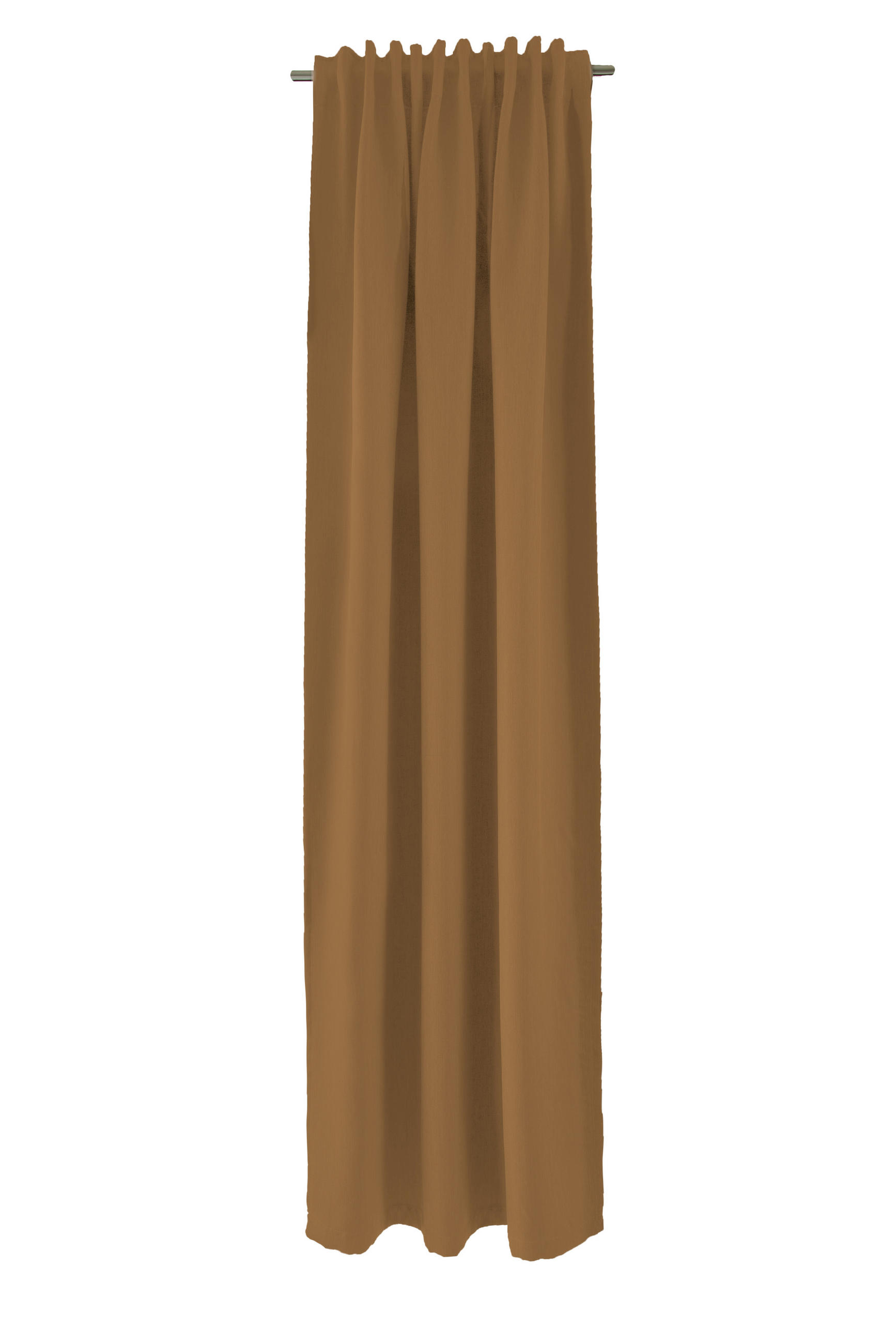 WÄRMESCHUTZVORHANG  Verdunkelung  140/245 cm   - Dunkelorange, Basics, Textil (140/245cm)