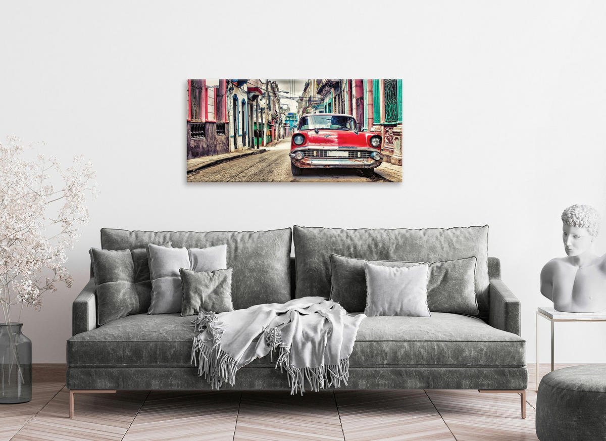 MALBA NA PLÁTNĚ, vozidla, 115/55 cm  - vícebarevná, Basics, dřevo/papír (115/55cm) - Euroart