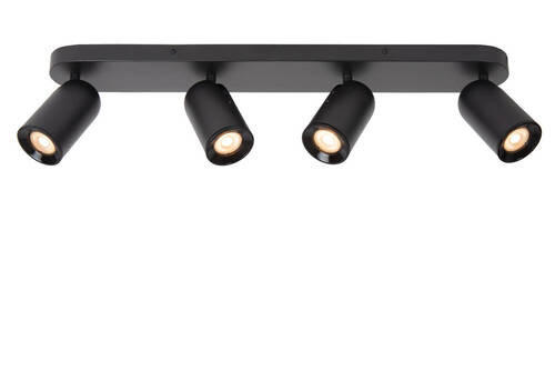 STRAHLER Punch 63/10.5/10.5 cm   - Schwarz, KONVENTIONELL, Metall (63/10.5/10.5cm) - Lucide