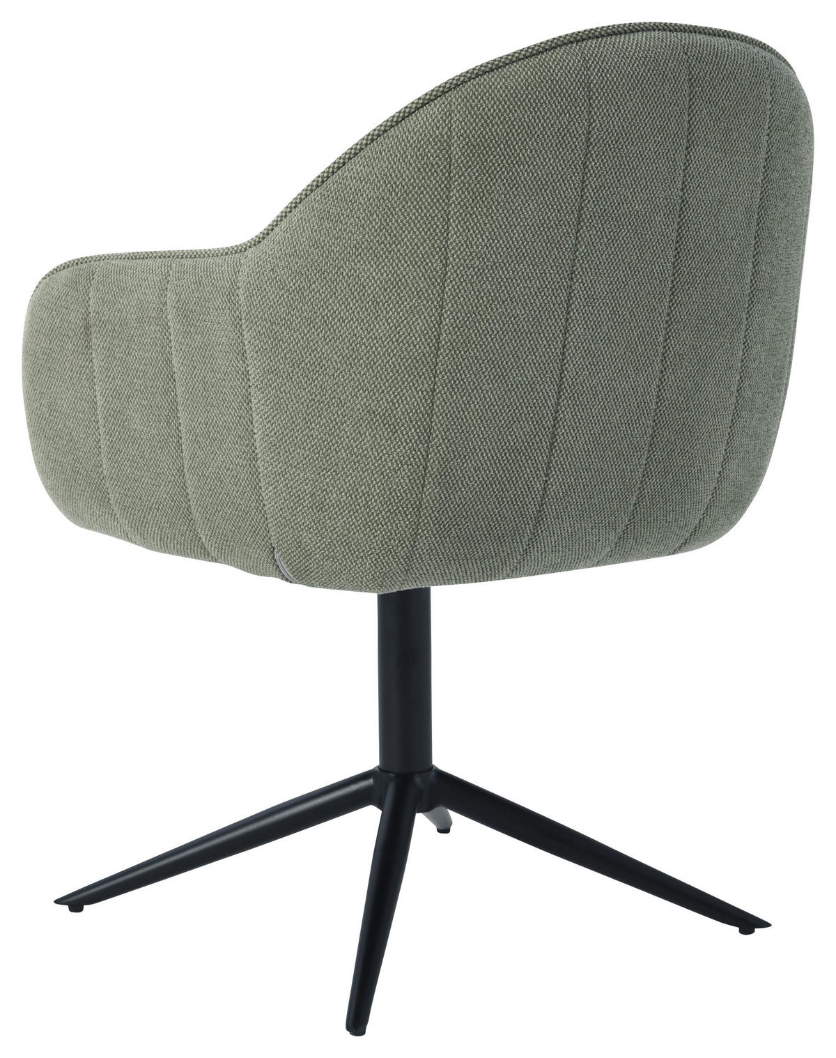 ARMLEHNSTUHL  in Eisen Leinenoptik  - Schwarz/Grün, KONVENTIONELL, Holz/Textil (60/81/62cm) - MID.YOU