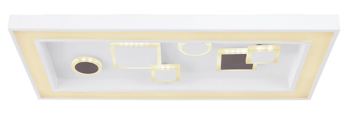 STROPNA LED-SVETILKA  Picture 36 W/4300 lm/3000-6000 K/230 V/ - bela/barve kapučina, Trend, kovina/umetna masa (60/30/7cm) - Novel
