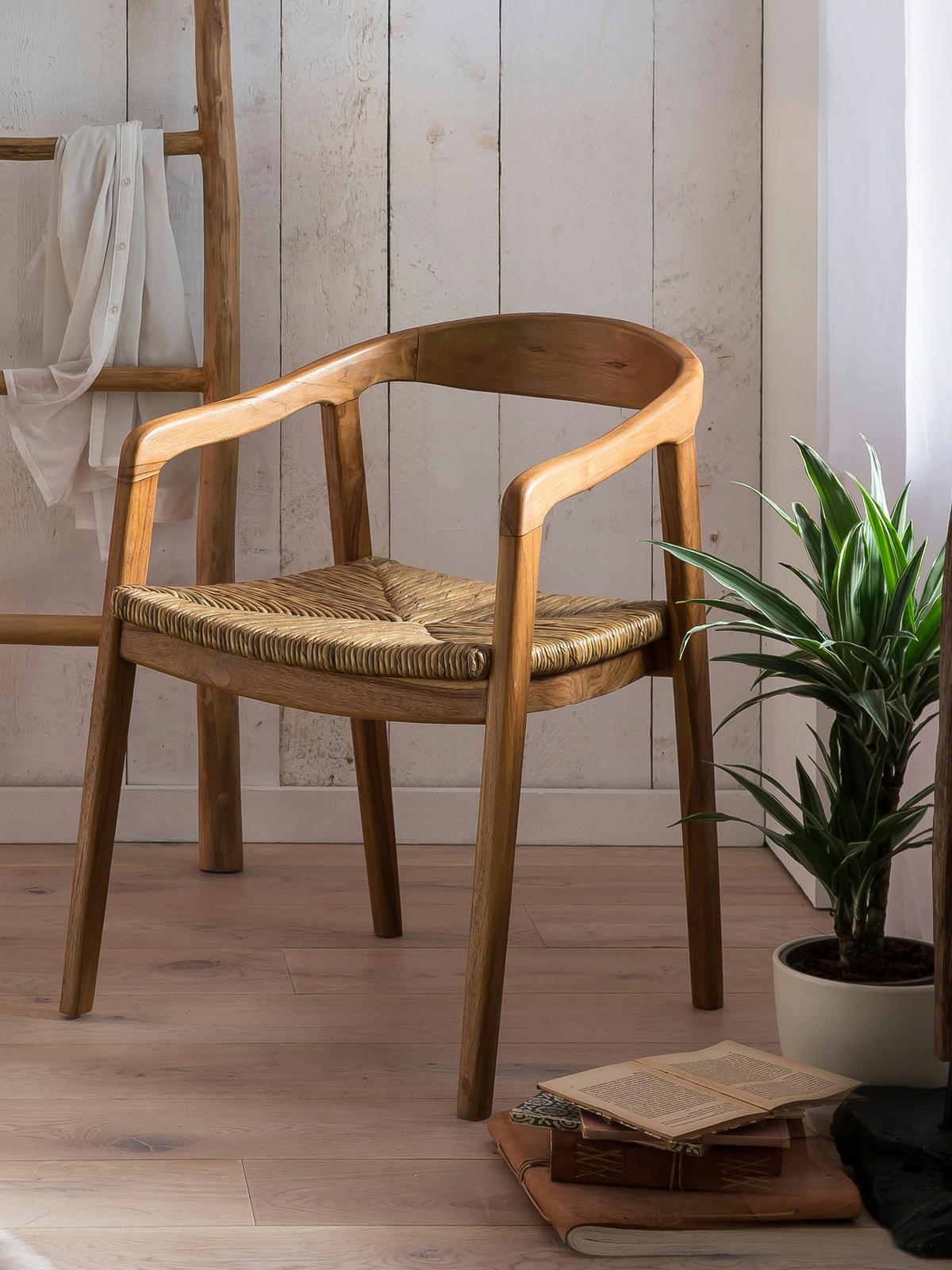 ARMLEHNSTUHL in Holz Naturfarben  - Naturfarben, MODERN, Holz (55/75/58cm) - MID.YOU