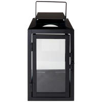 Felinar - negru, Lifestyle, sticlă/metal (14/25/14cm) - Ambia Home