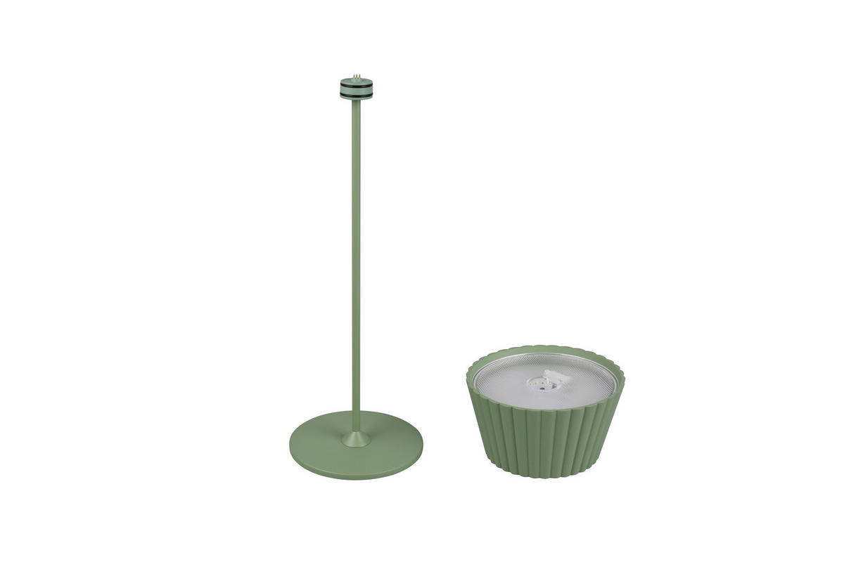 STOLNÍ LAMPA NA BATERIE 13,5/39,1 cm - zelená, Trend, kov (13,5/39,1cm)