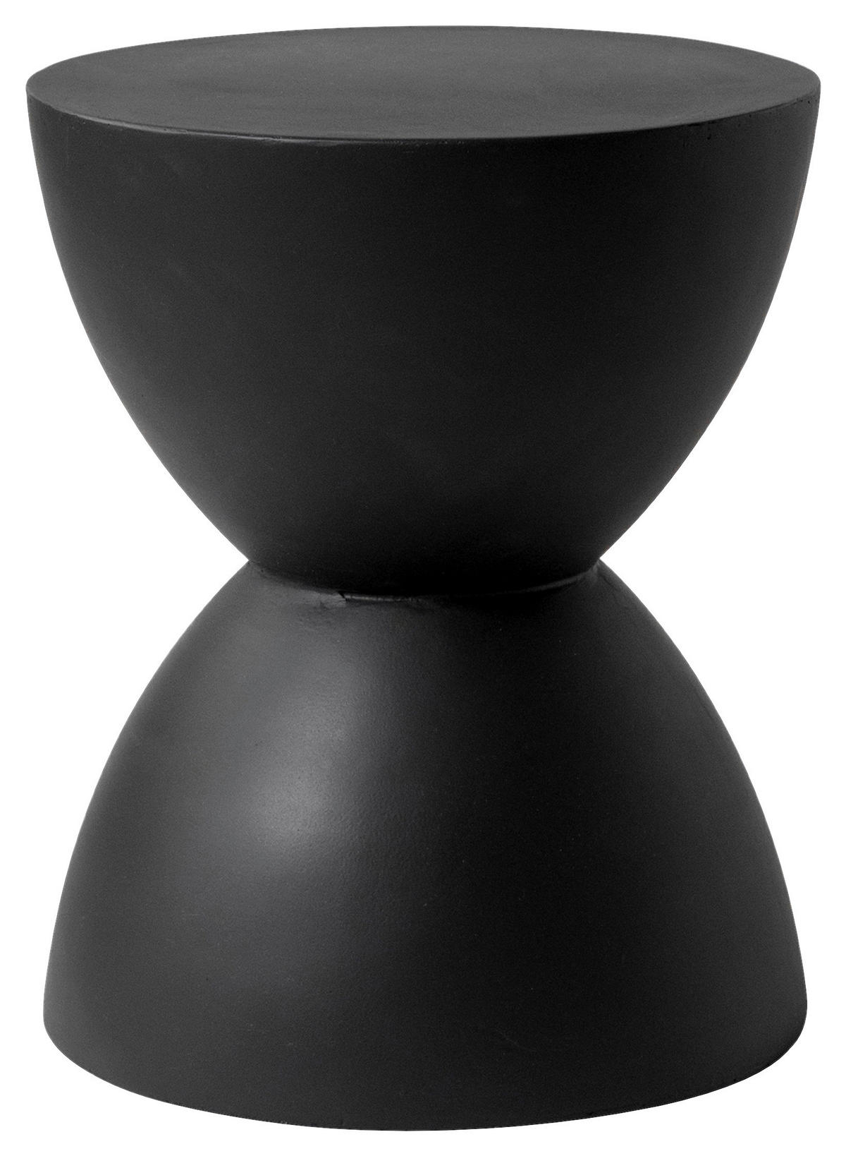 COUCHTISCH 32/32/40 cm Schwarz  - Schwarz, Design, Stein (32/32/40cm) - MID.YOU