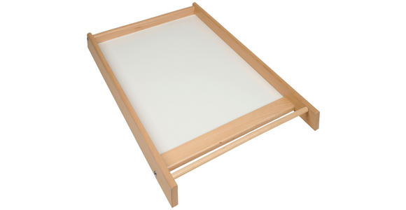 WICKELPLATTE  - Weiß Hochglanz/Buchefarben, Basics, Holz/Kunststoff (83/13/54cm) - My Baby Lou