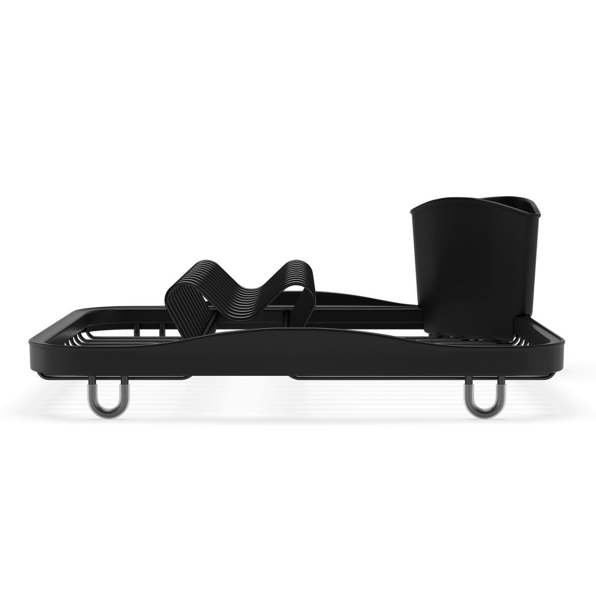 GESCHIRRABTROPFTASSE   - Schwarz, Basics, Kunststoff/Metall (36/28/14cm) - Umbra