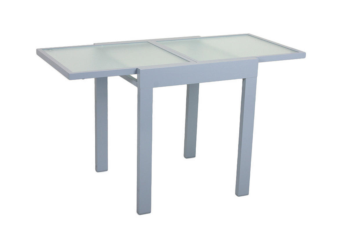 GARTENTISCH 65/65/75 cm  - Grau, MODERN, Glas/Metall (65/65/75cm) - Gardenson