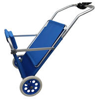 GARTENLIEGE 165/16/65 cm  - Blau, Basics, Textil/Metall (165/16/65cm) - Gardenson