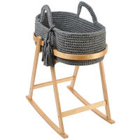 MOSESKORB  81/51/93 cm  - Dunkelgrau/Naturfarben, Design, Holzwerkstoff/Kunststoff (81/51/93cm) - Jimmylee