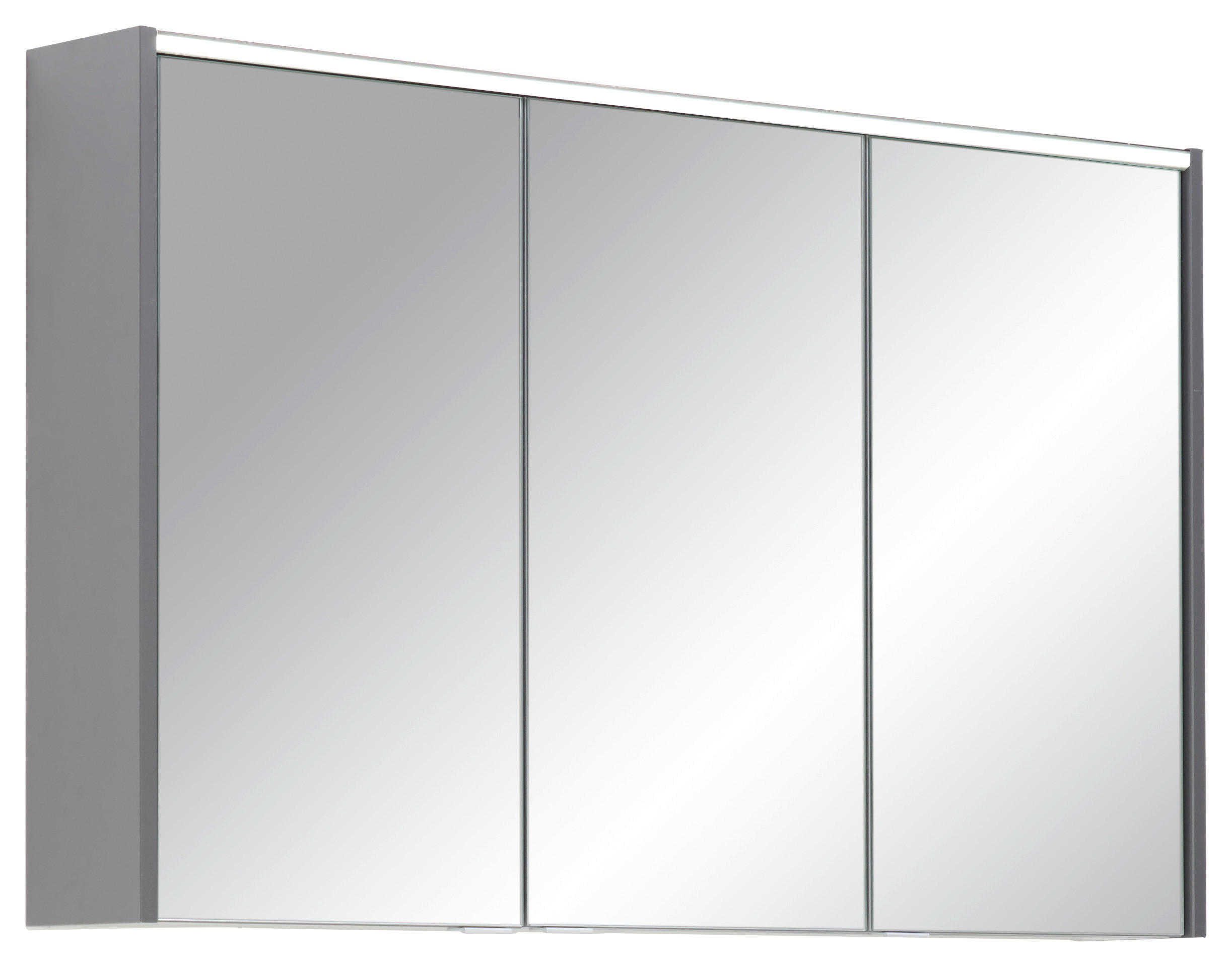 SPIEGELSCHRANK 110/68,3/15 cm  - Anthrazit/Alufarben, MODERN, Glas/Holzwerkstoff (110/68,3/15cm) - Voleo