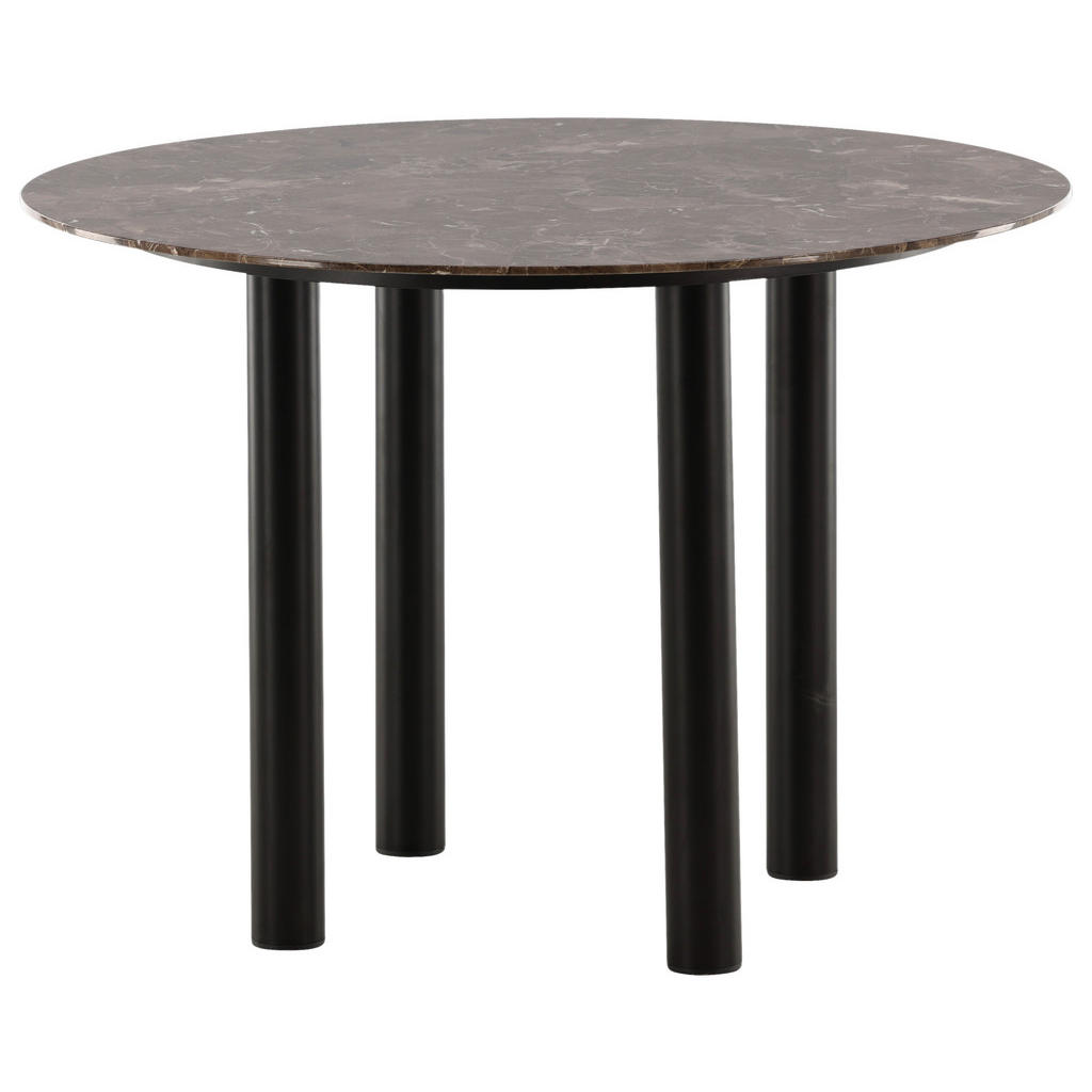 Thumbnail - Livetastic Esstisch, Schwarz, Dunkelbraun, Metall, Holzwerkstoff, furniert, 106x75x106 cm, Esszimmer, Tische, Esstische