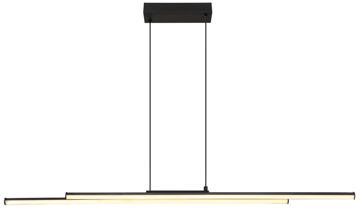 LED SVJETILJKA VISEĆA    110/6/120 cm    KIRINA  - bijela/crna, Design, metal/plastika (110/6/120cm) - Globo