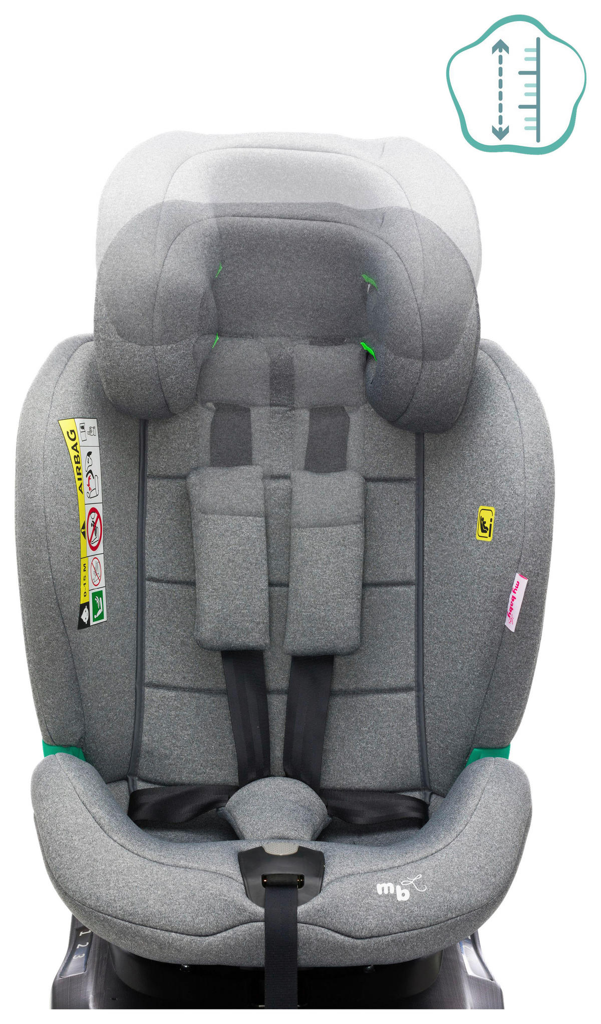 KINDERAUTOSITZ FREEWAY FIX   - Grau, Basics, Kunststoff/Textil (48/50/86cm) - Jimmylee