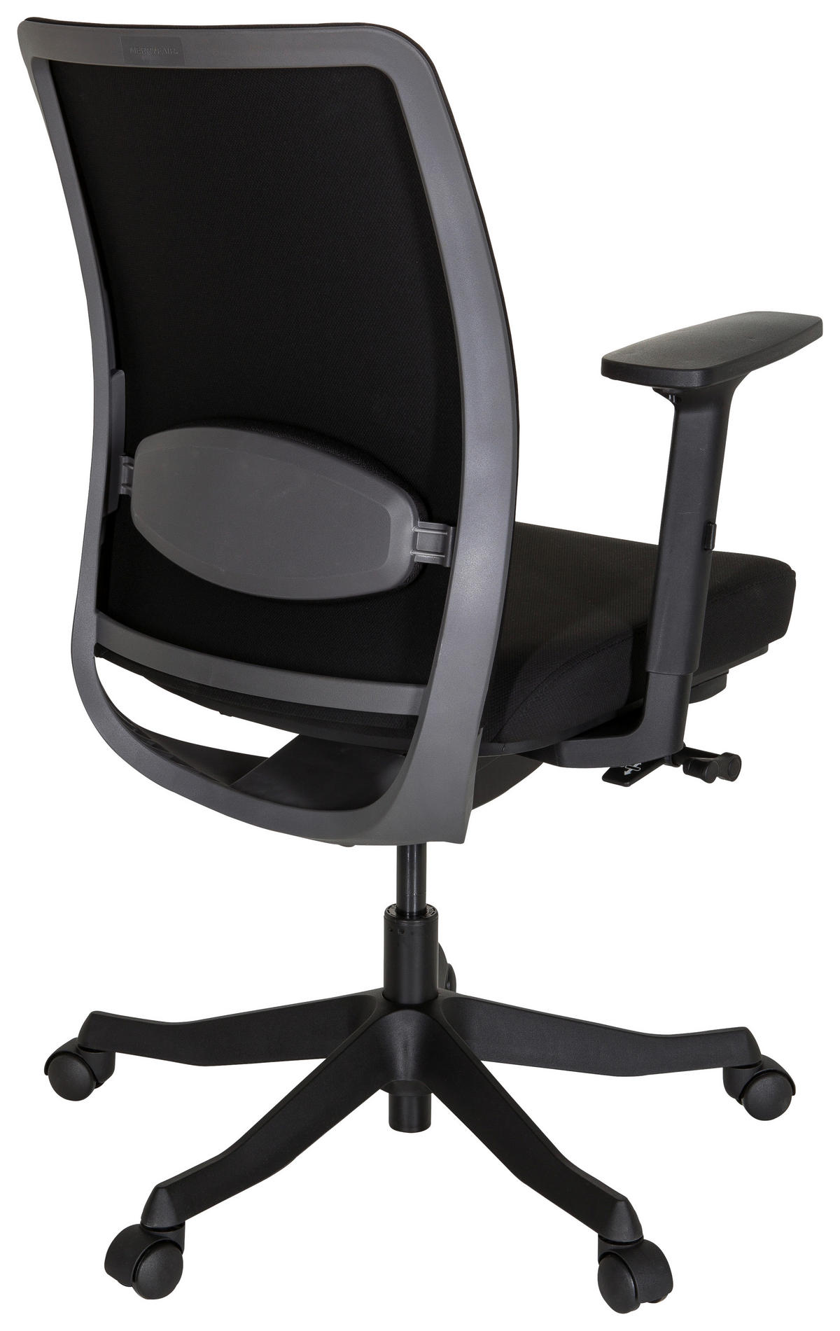OTOČNÁ ŽIDLE, plochá tkanina, černá - černá, Moderní, textil/plast (68/111/60cm) - MID.YOU