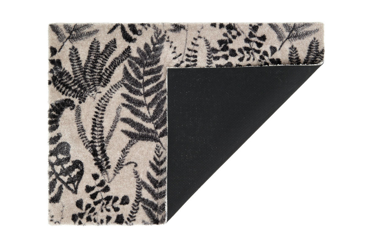 FUßMATTE  50/70 cm  Creme, Dunkelgrau  - Dunkelgrau/Creme, Trend, Textil (50/70cm) - Schöner Wohnen