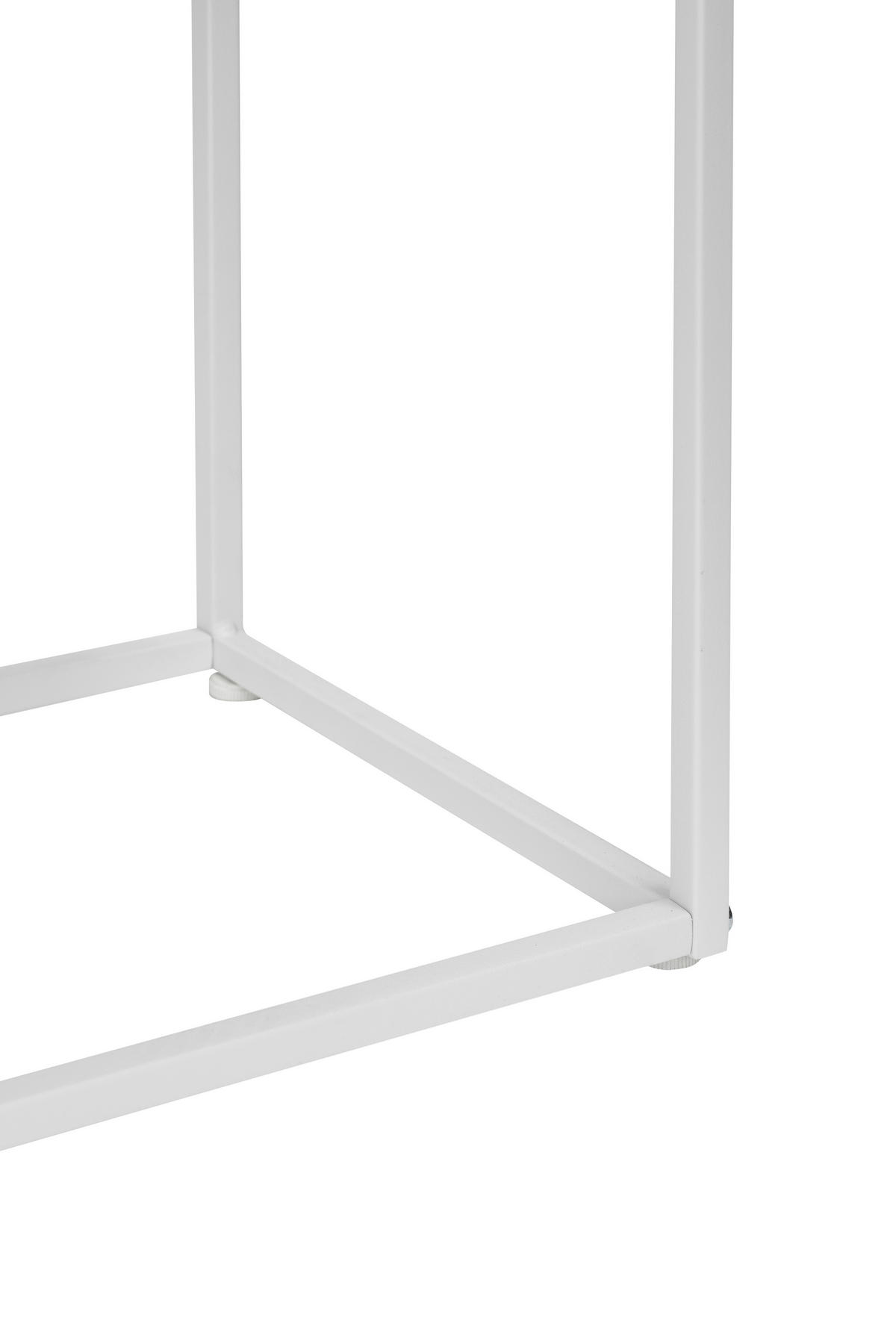 KONSOLENTISCH in Metall   100/79/29 cm  - Weiß, MODERN, Metall (100/79/29cm) - PBJ