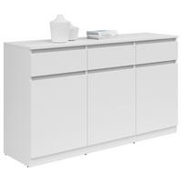 KOMMODE  in 135/81/42 cm  - Weiß, KONVENTIONELL, Holzwerkstoff (135/81/42cm)