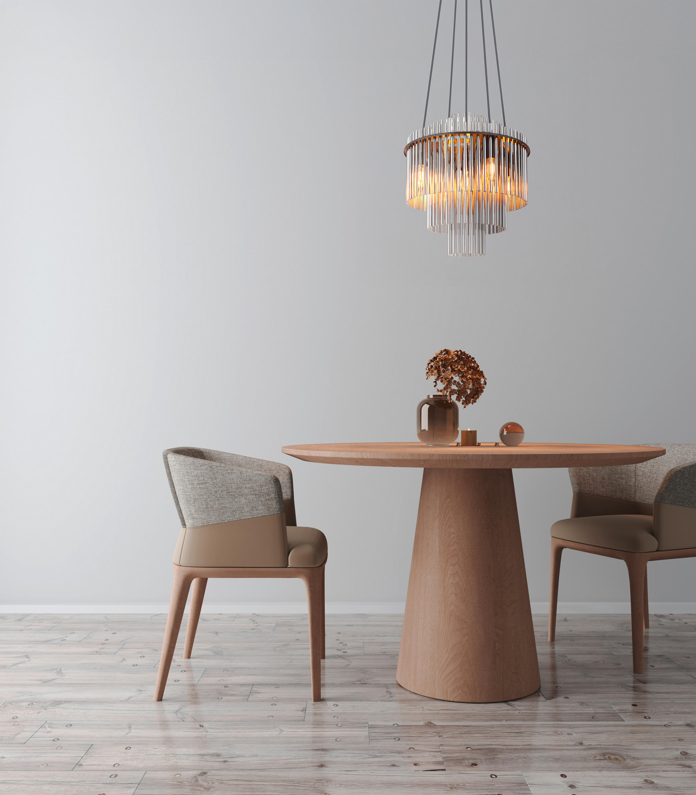 HÄNGLAMPA GORLEY 40/120 cm  - grå/svart, Basics, metall/glas (40/120cm) - Globo