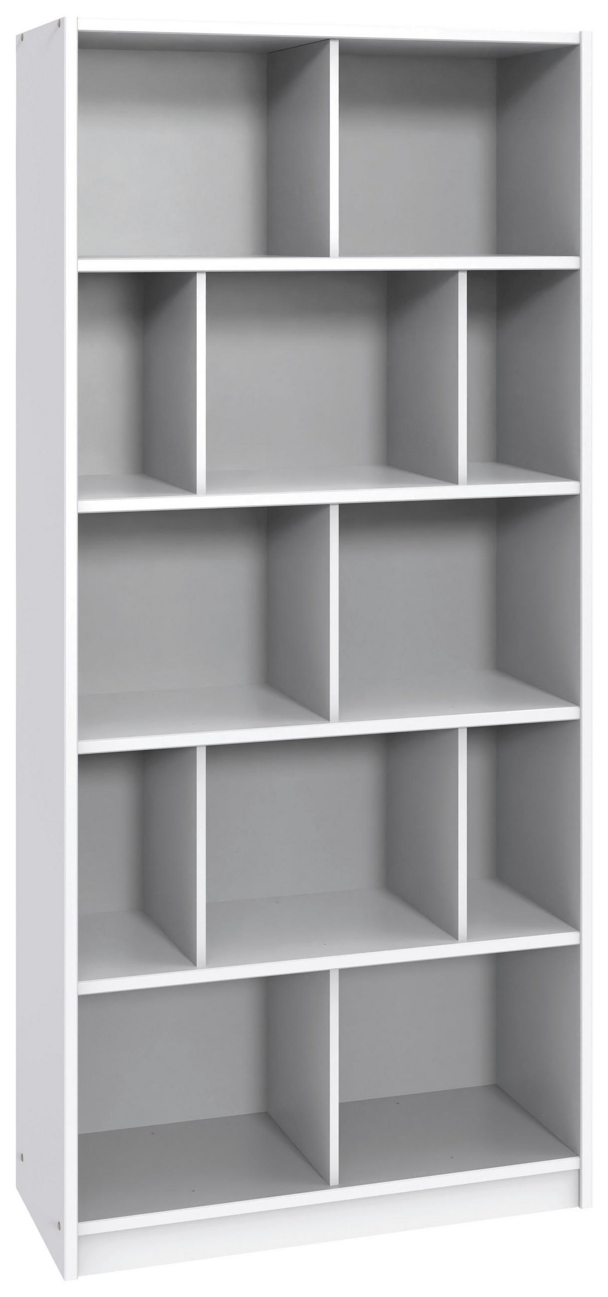 REGAL  90/197/39 cm Weiß  - Weiß, Basics, Holzwerkstoff (90/197/39cm) - Boxxx