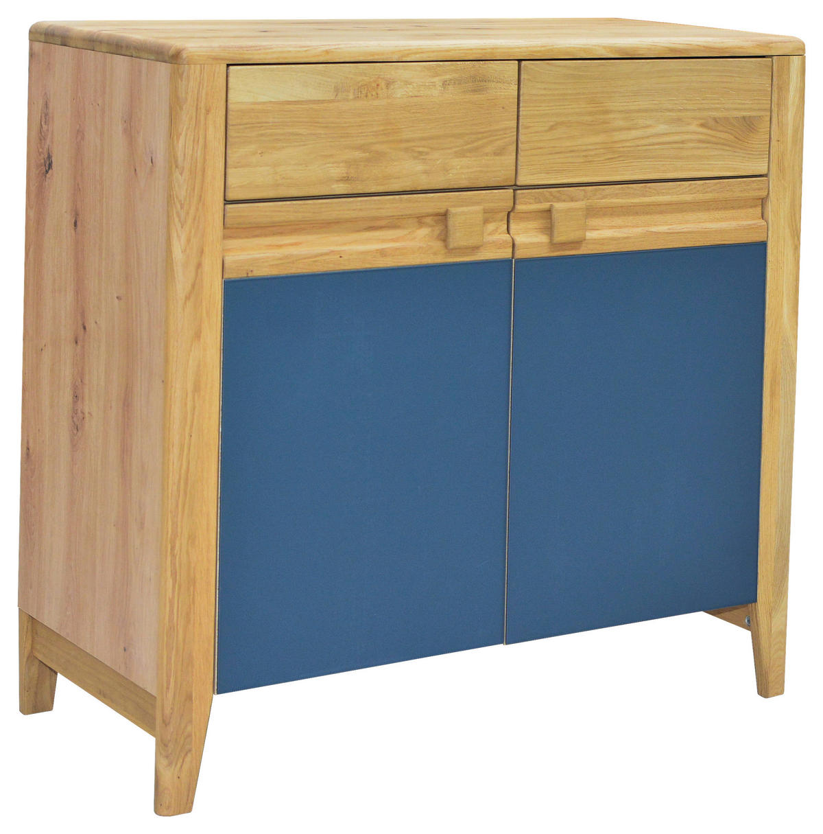 KOMODA, divoký dub, antracitová, dub artisan, divoký dub, 92,6/92/42,7 cm - divoký dub/antracitová, Konventionell, drevo/kompozitné drevo (92,6/92/42,7cm) - Linea Natura