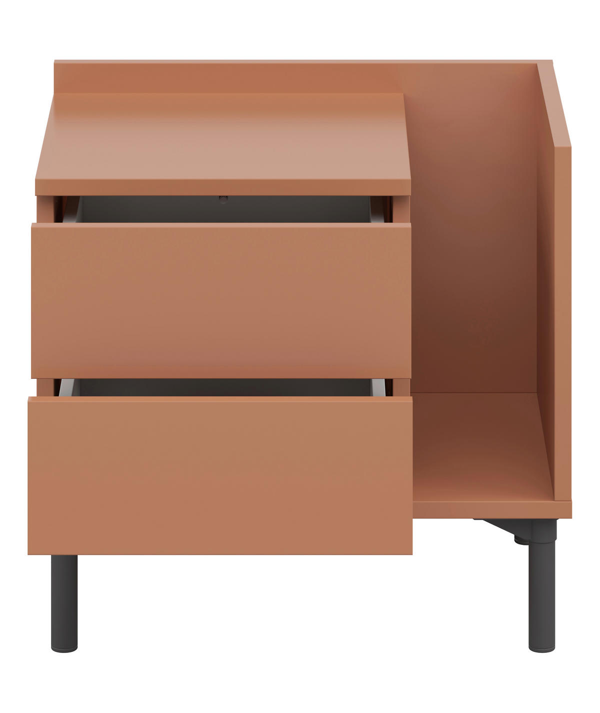 NACHTKÄSTCHEN 50/48/38 cm  in Sahara  - Graphitfarben/Sahara, Design, Holzwerkstoff/Kunststoff (50/48/38cm) - Lomoco