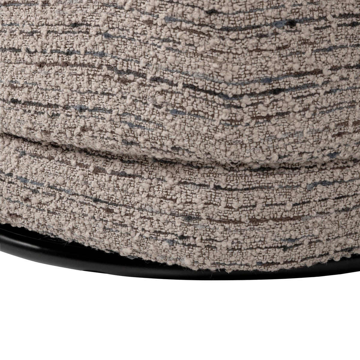 SESSEL in Webstoff Beige  - Beige/Schwarz, MODERN, Textil/Metall (74/75/65cm) - Livetastic