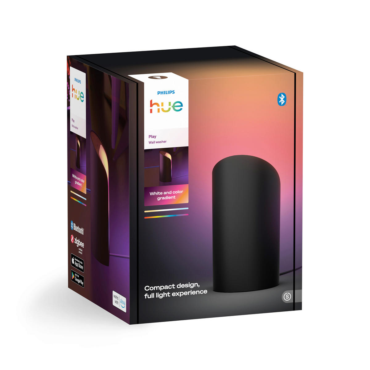 LED-TISCHLEUCHTE - Schwarz, Basics, Metall (7,6/15,7/9,1cm) - Philips HUE