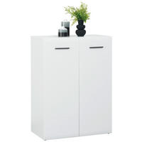 COMODĂ 75/103,9/41,6 cm  - alb/antracit, Basics, plastic/material pe bază de lemn (75/103,9/41,6cm) - Hom`in